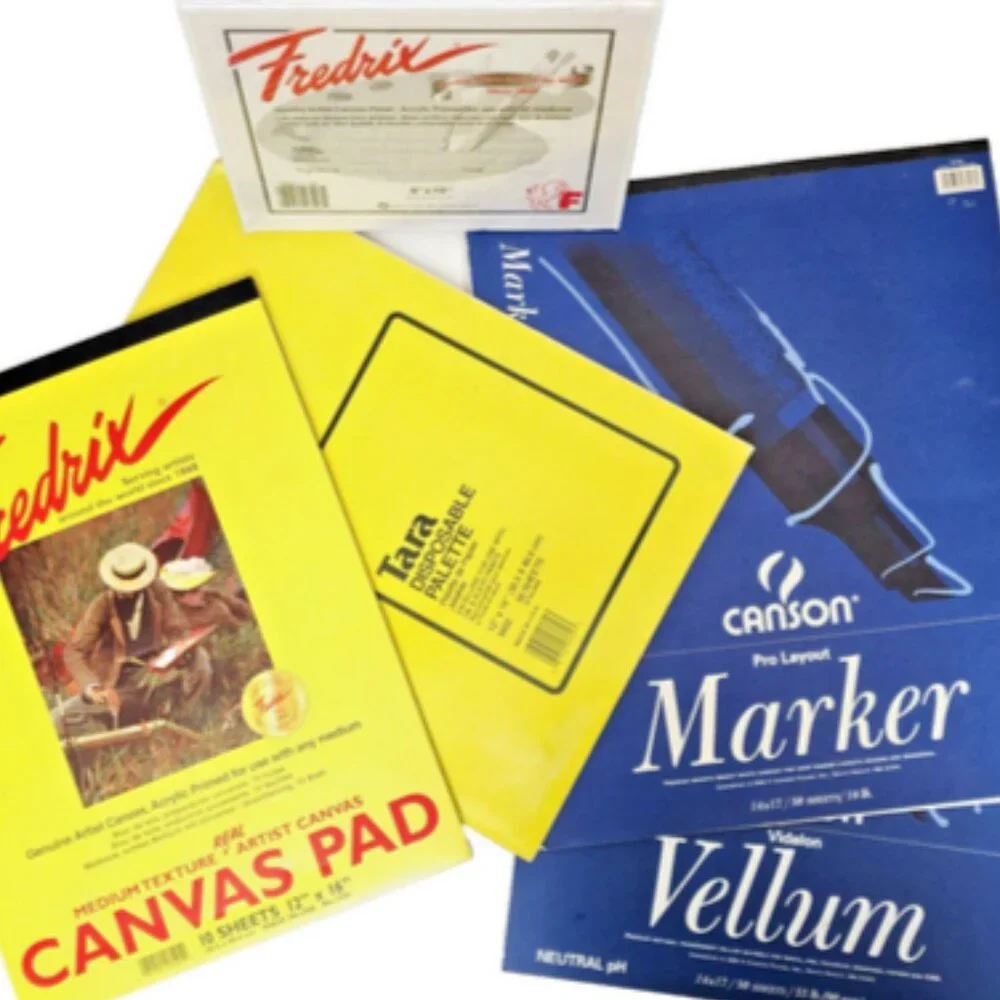RARE Artist Pad Canvas Pad, DisposablePallette, Marker Pad, Vellum Pad &…